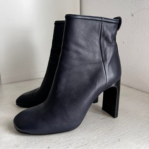 Rag & Bone Navy Ellis leather heeled Ankle Boot size 40 - Picture 12 of 12